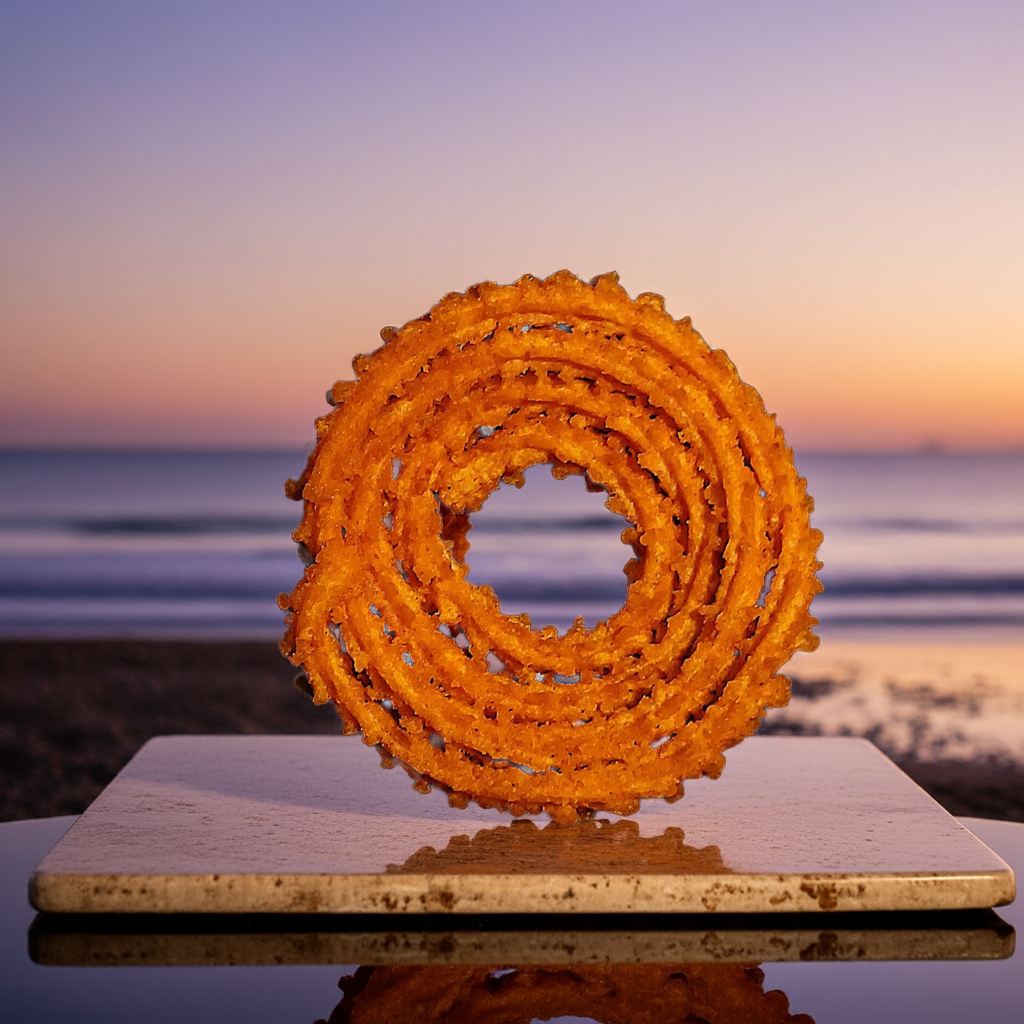 Spicy Butter Chakli  🌀 🌶️