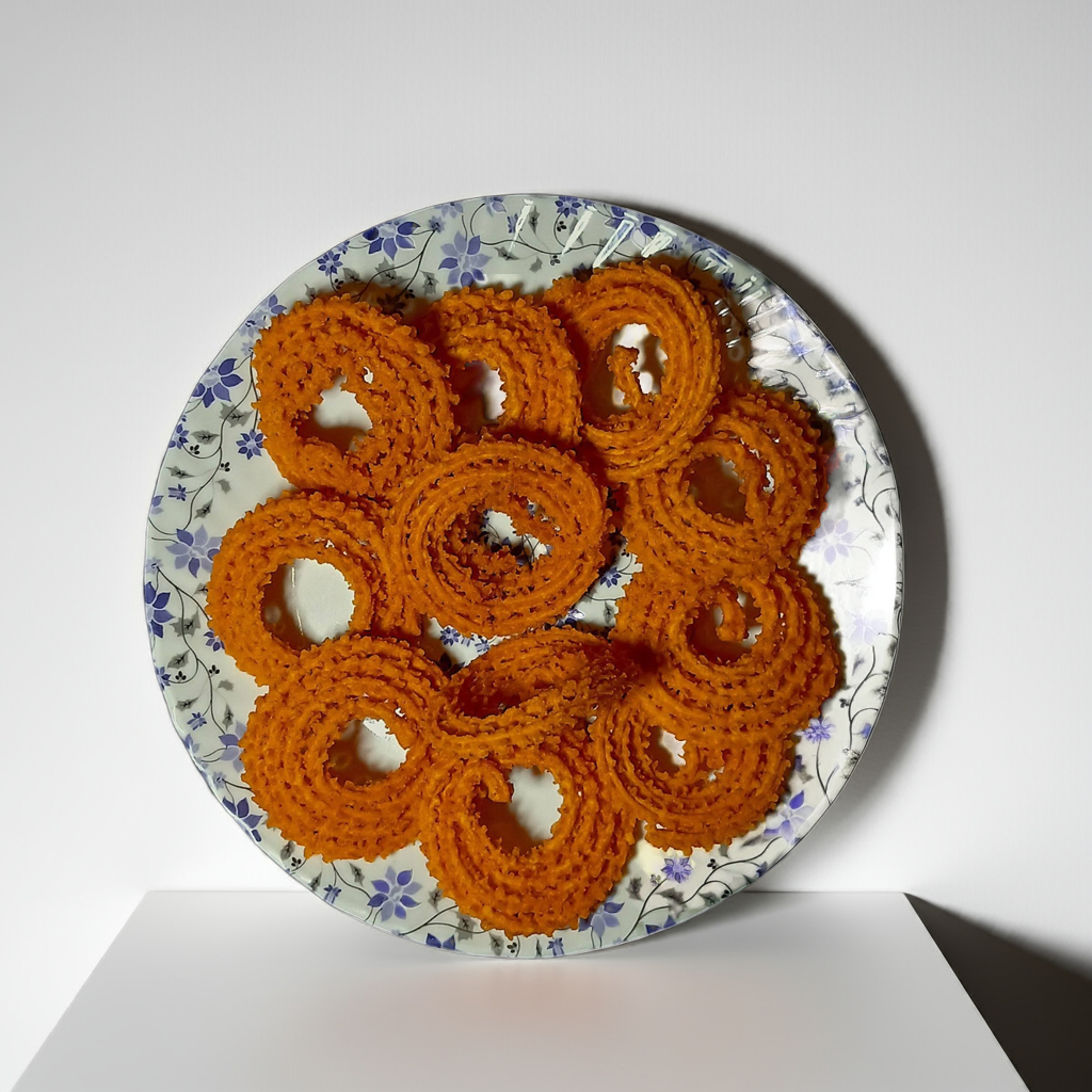 Spicy Butter Chakli  🌀 🌶️
